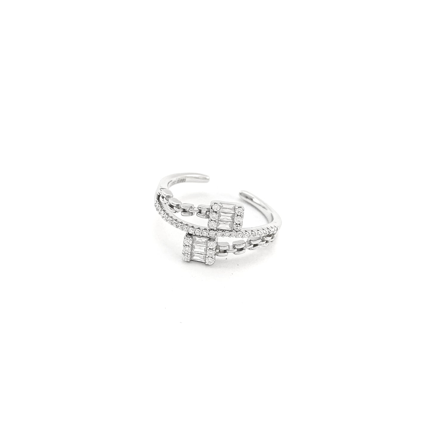 Cartier Baguette Silver Ring