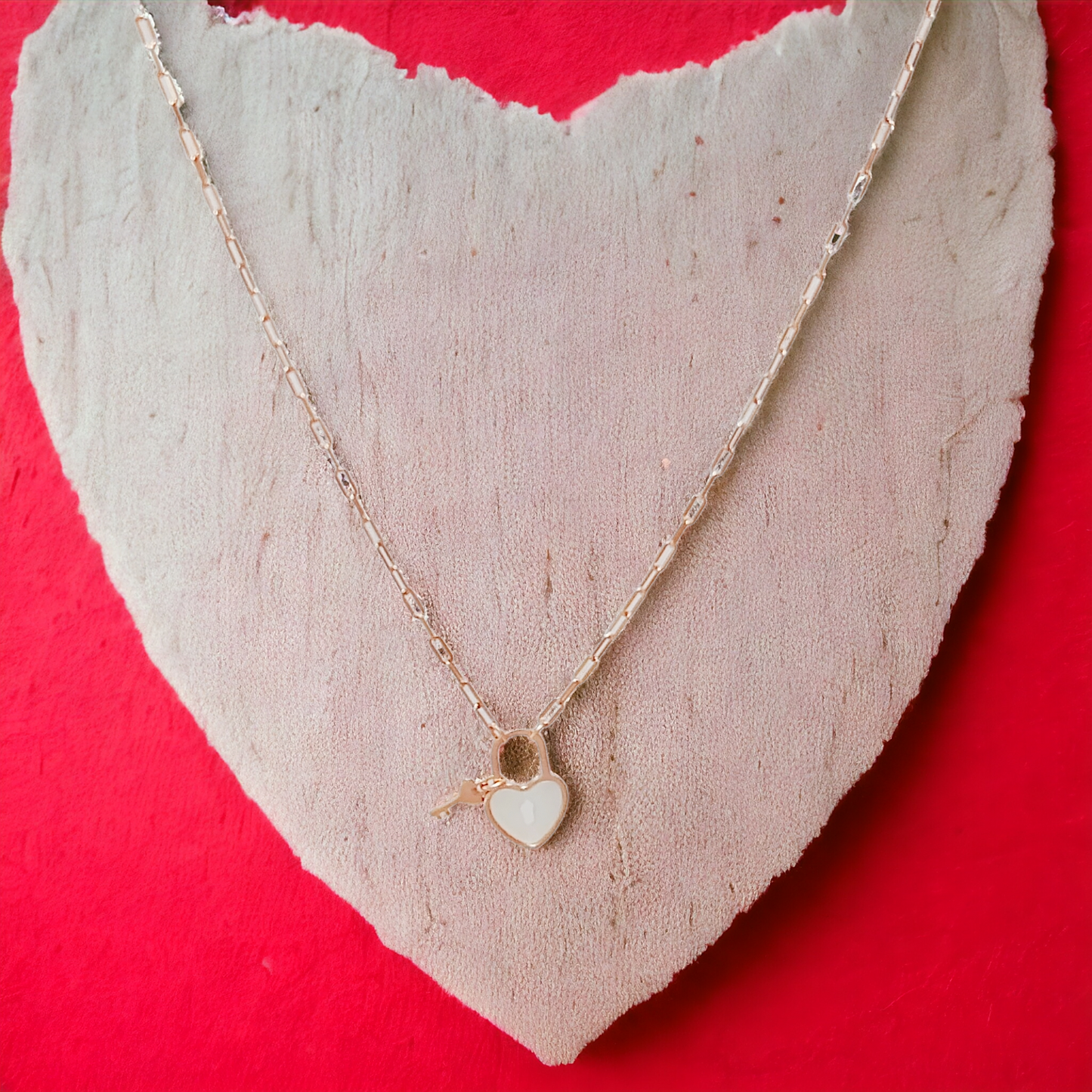 Lock & Key Hearts Chain R