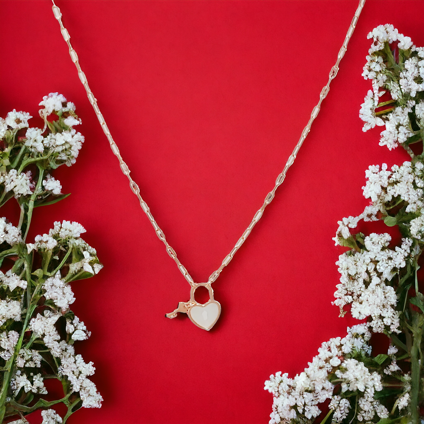 Lock & Key Hearts Chain R