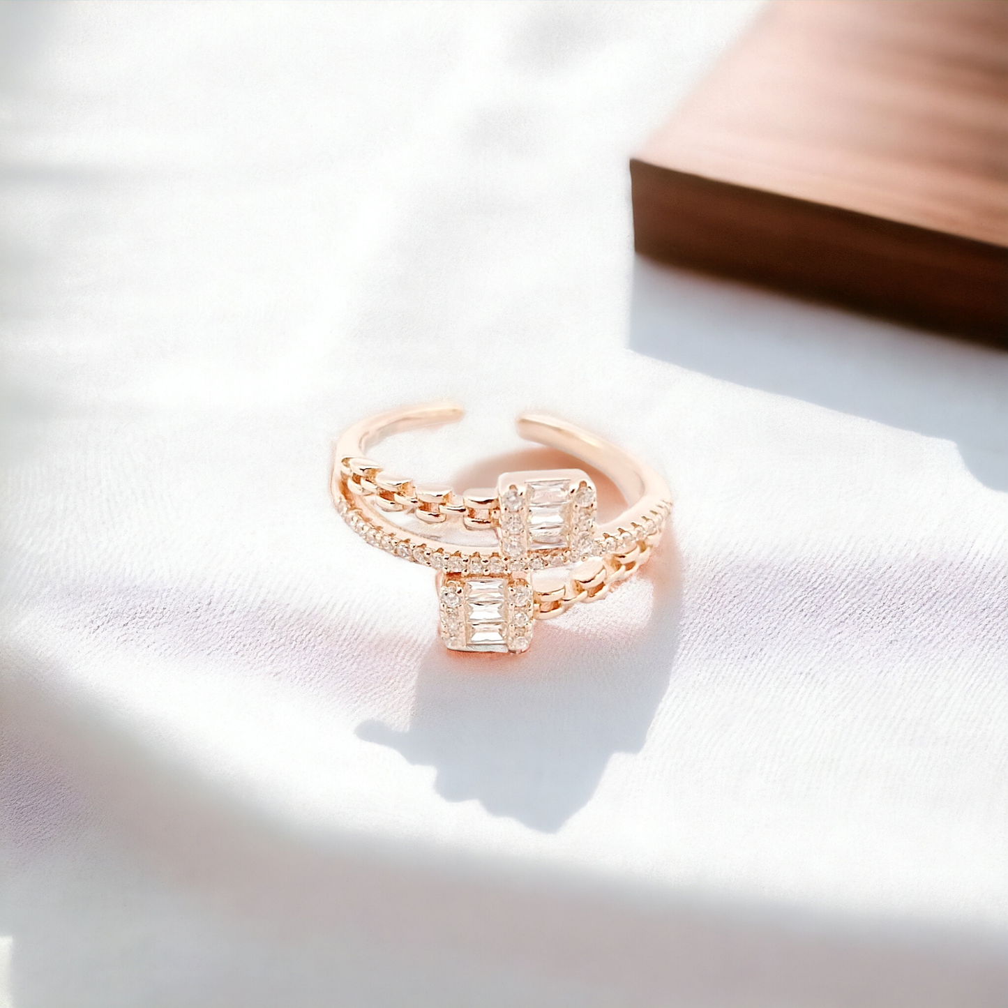 Cartier Baguette Rosegold Ring