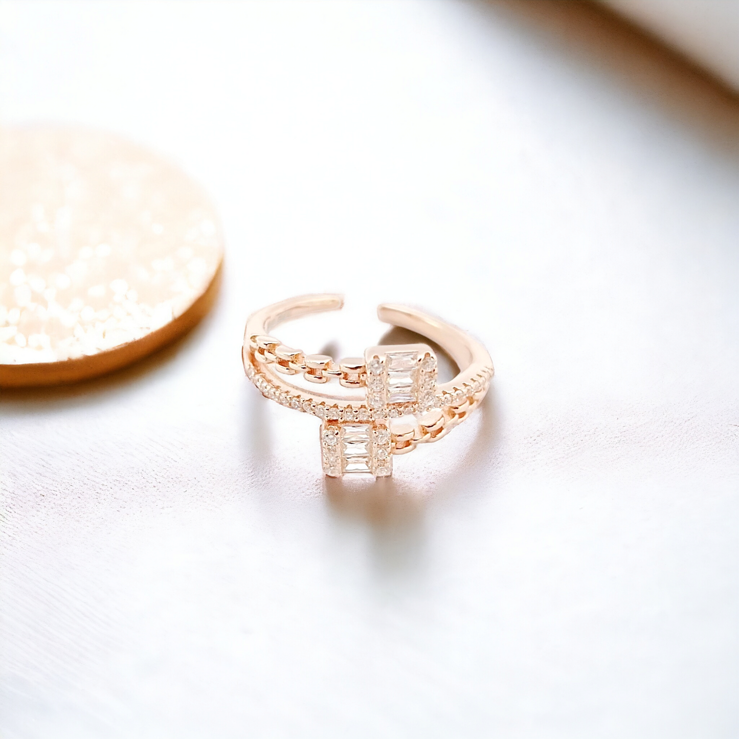 Cartier Baguette Rosegold Ring