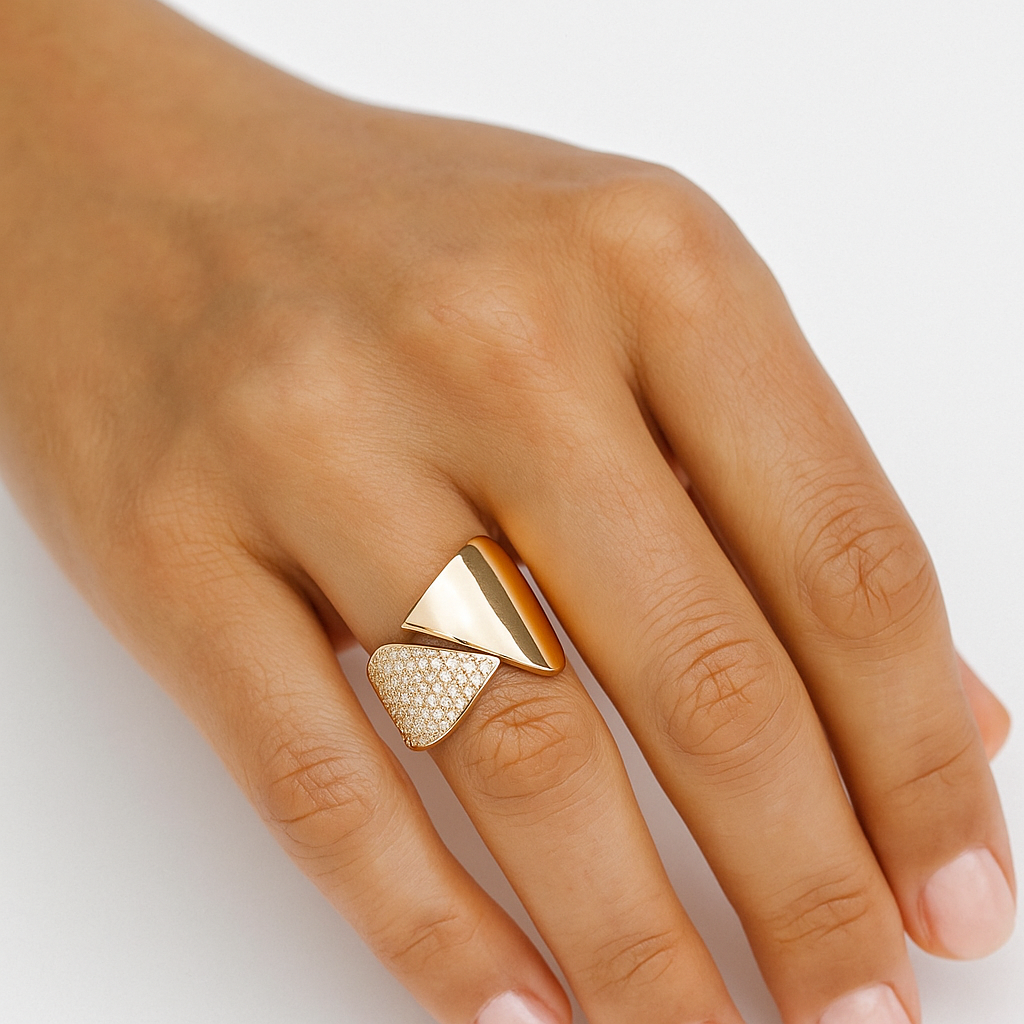 Rosegold Leaf Ring