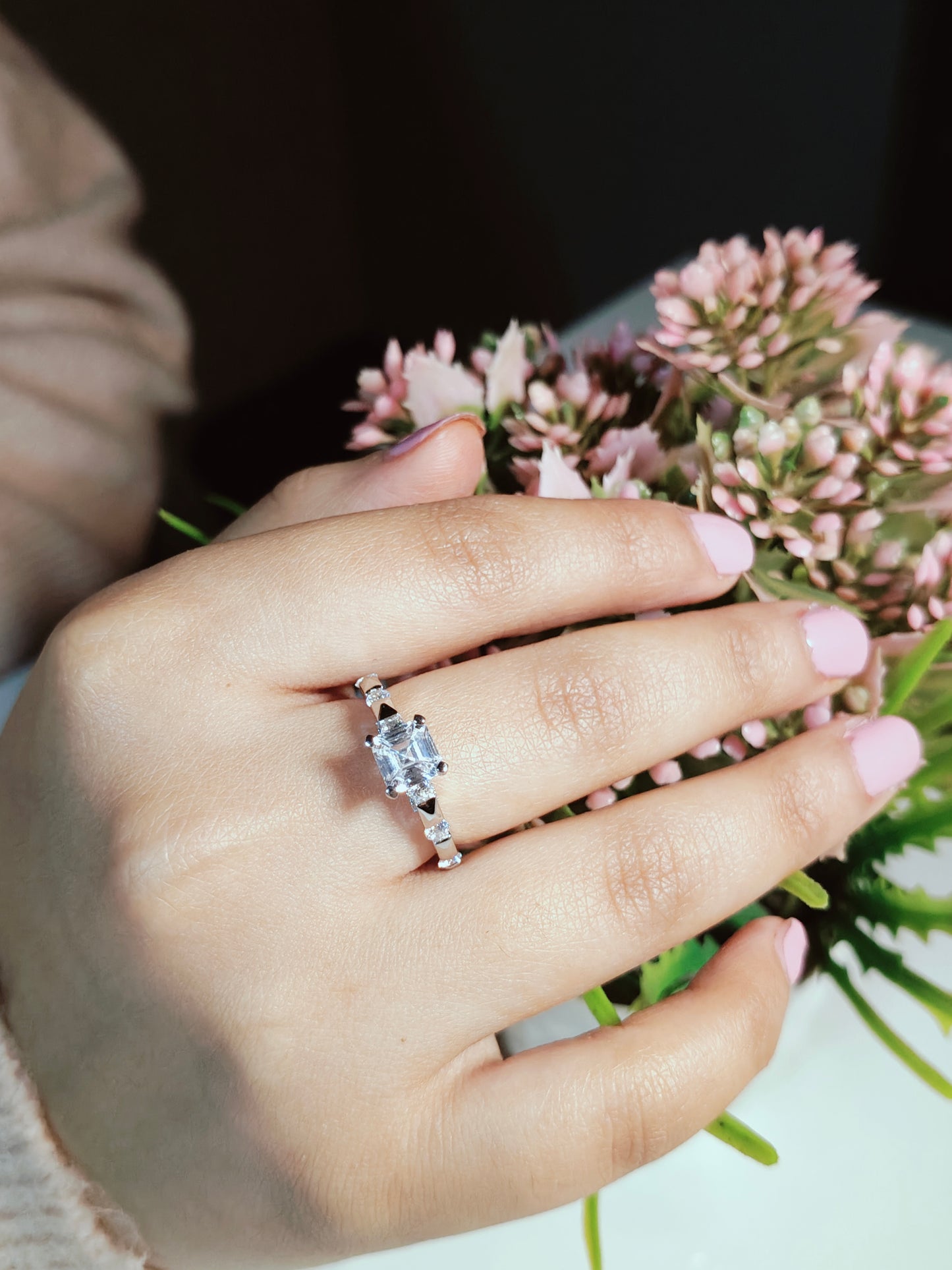 Silver Solitaire Ring (SS02)