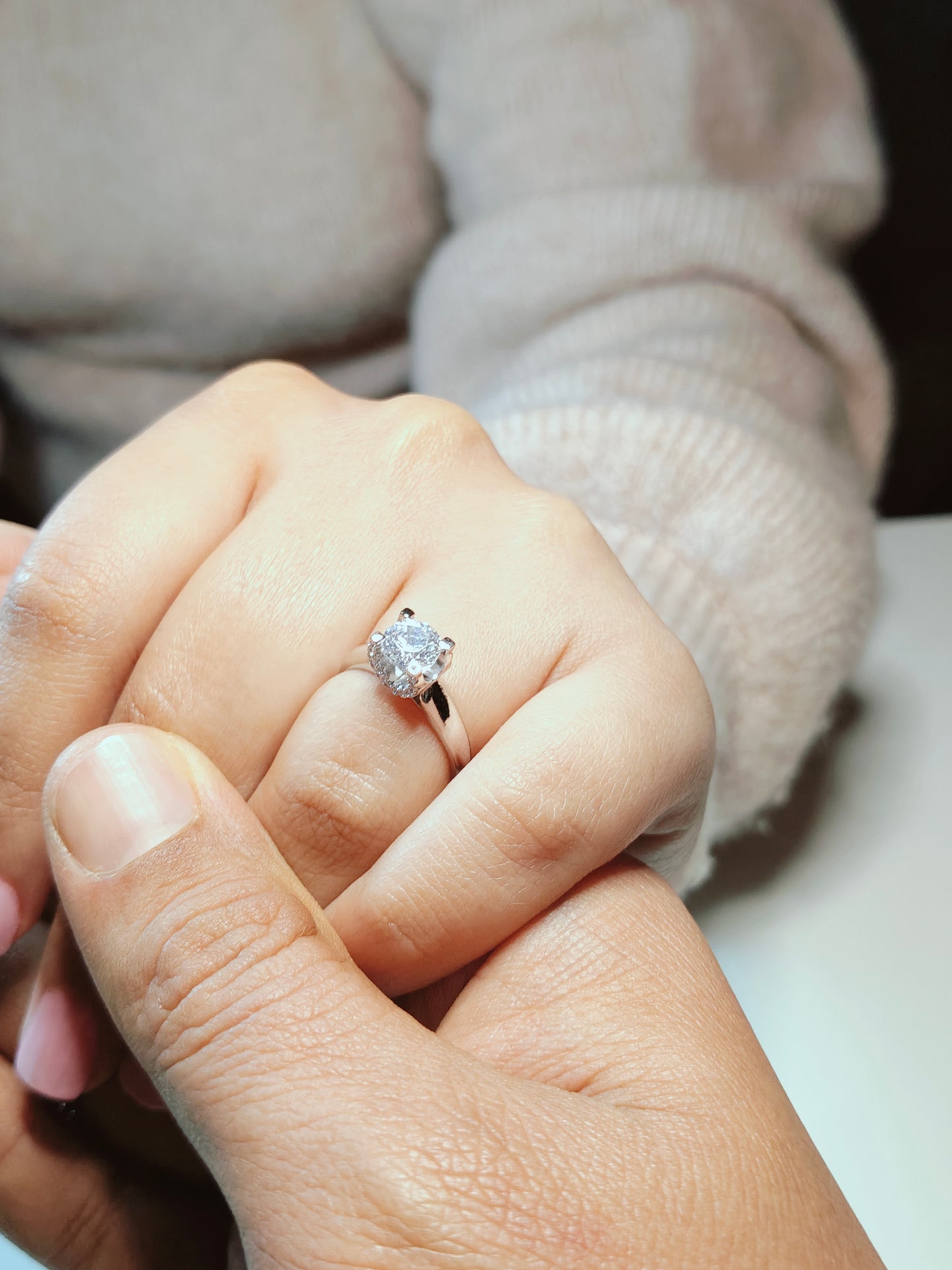 Silver Solitaire Ring (SS01)