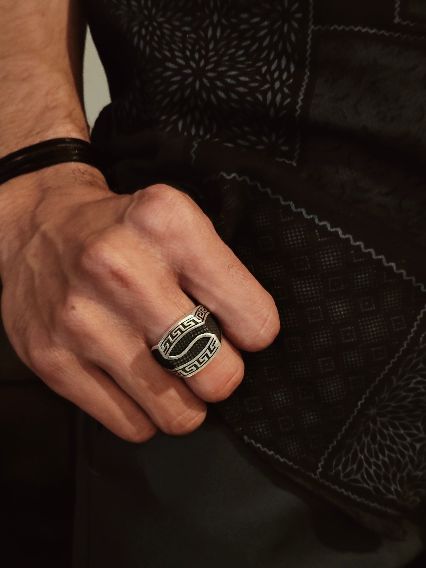 Starry Night Silver Ring