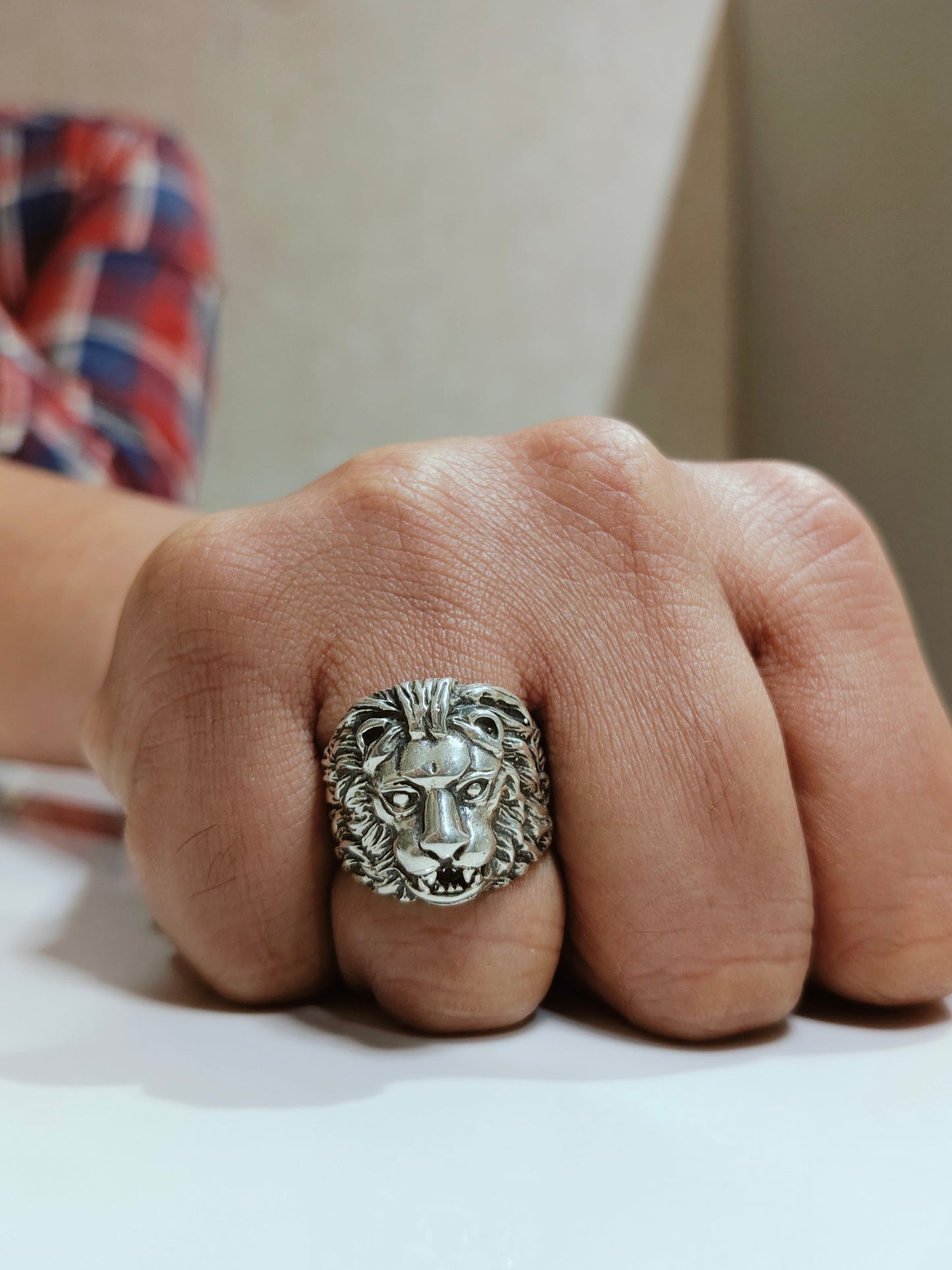 Lion Silver Ring