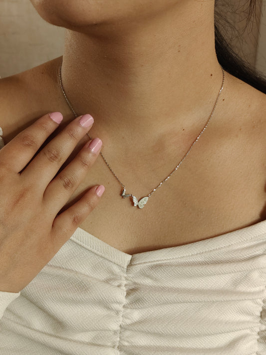 MOP/CZ Butterfly Chain