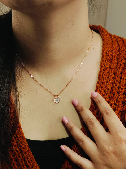 Lock & Key Hearts Chain R