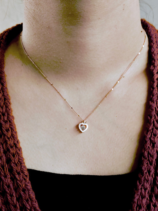 Dancing Heart Silver Chain