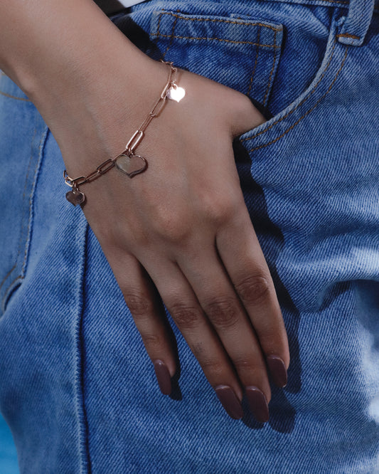 Rosegold Heart Bracelet