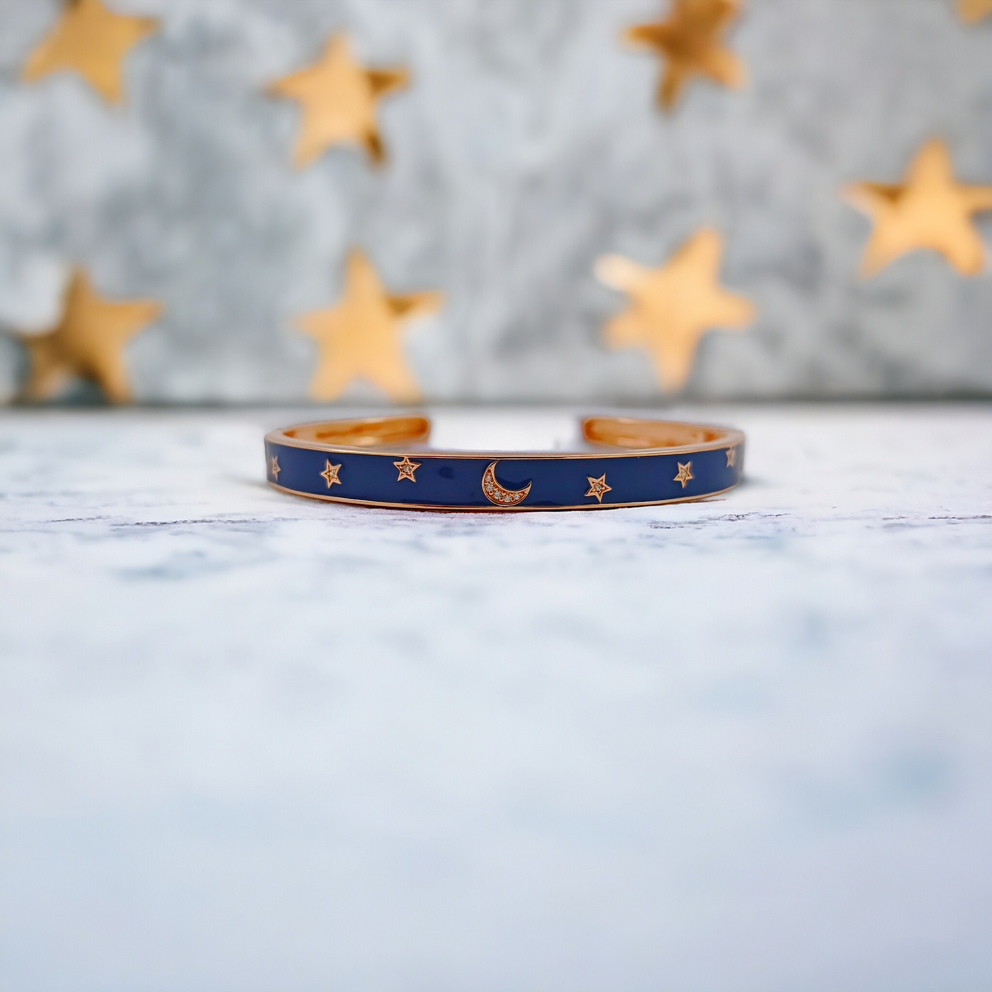 Moon & Stars Silver Bracelet