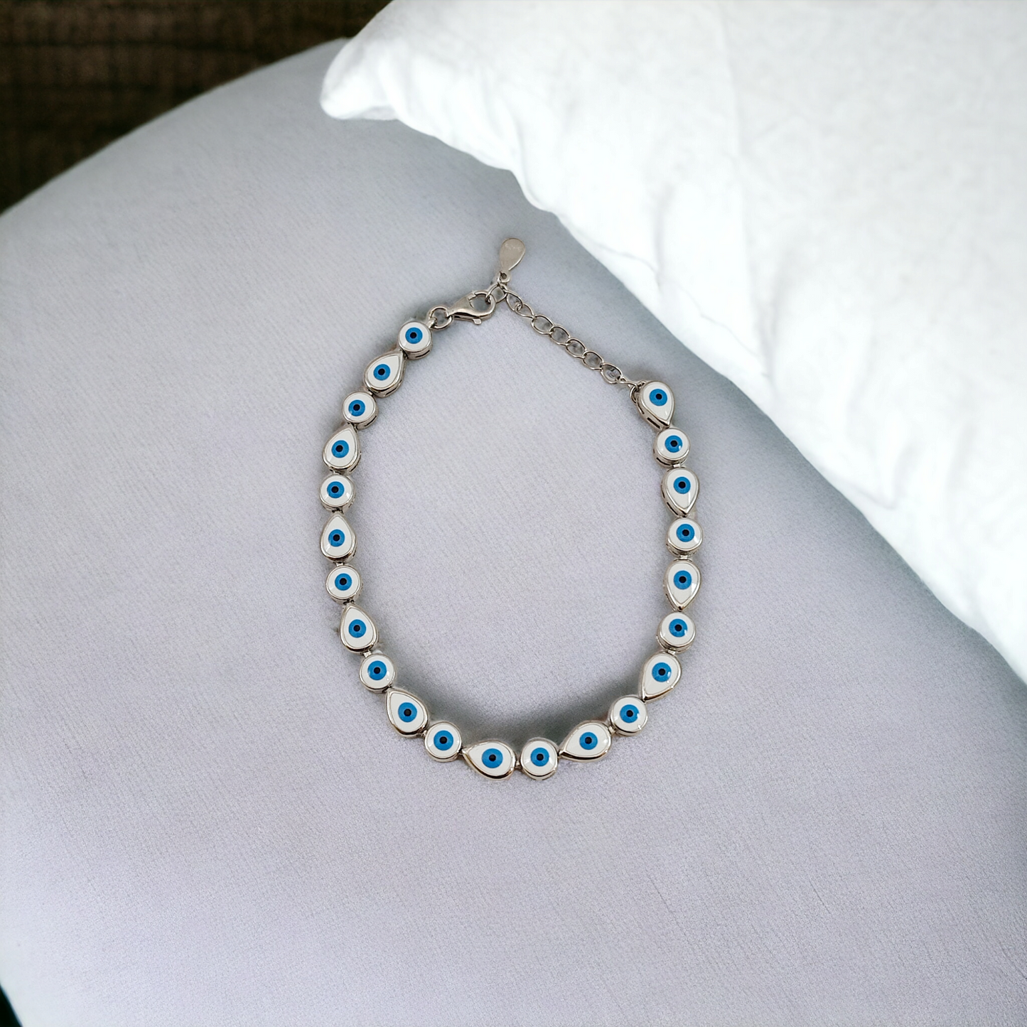 Round Pear Evileye Bracelet