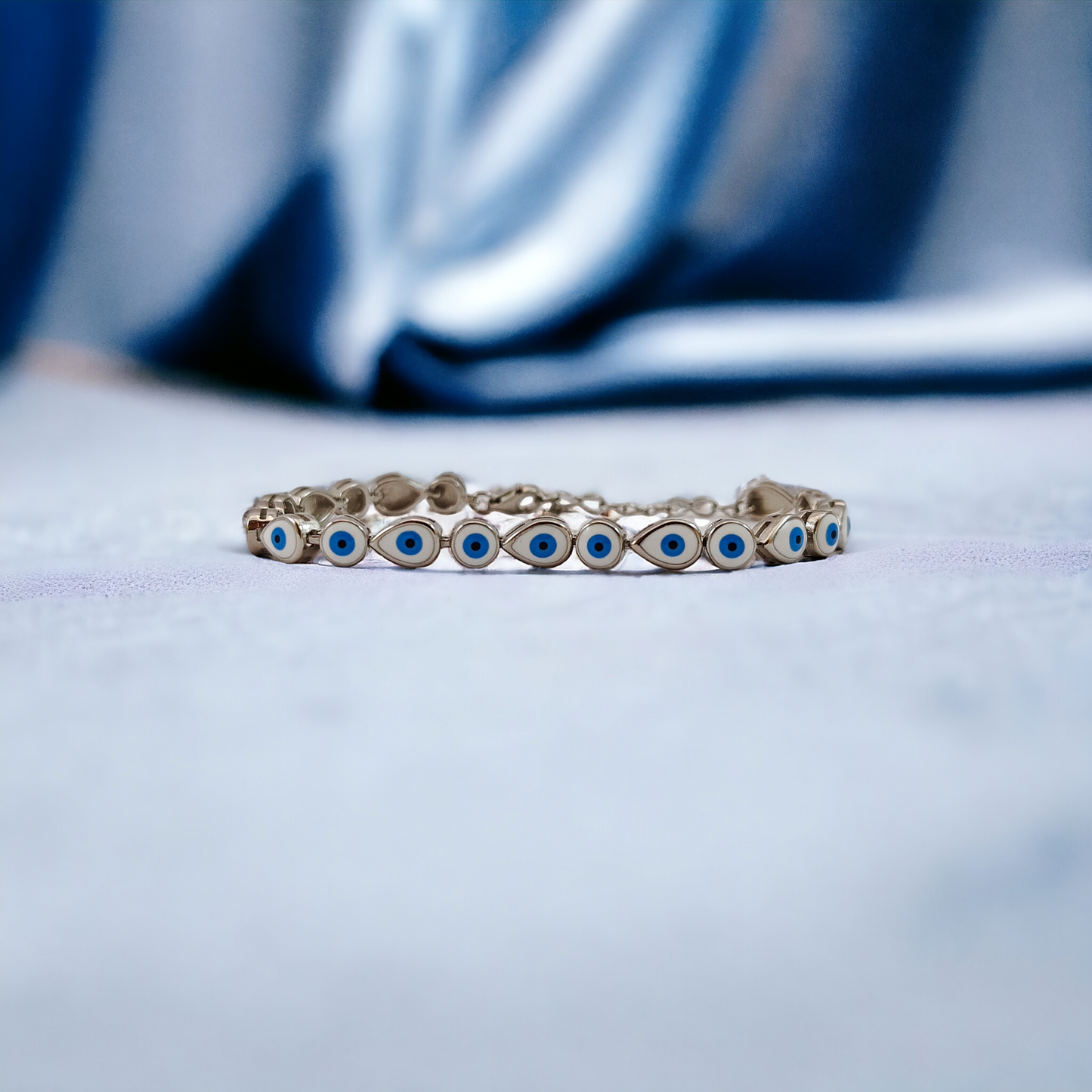 Round Pear Evileye Bracelet