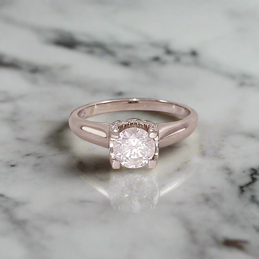 Silver Solitaire Ring (SS01)