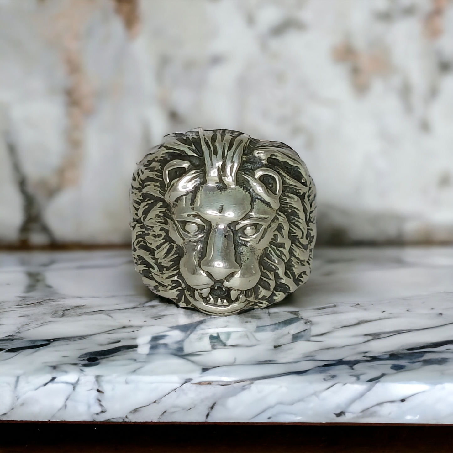 Lion Silver Ring