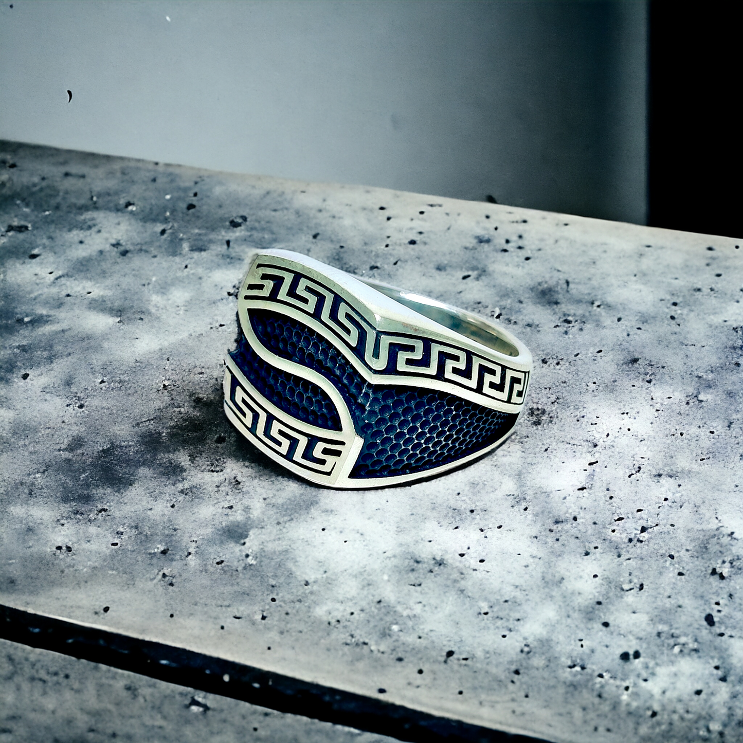 Starry Night Silver Ring