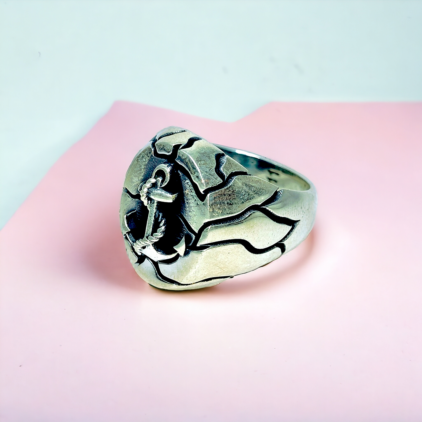 Silver Anchor Ring