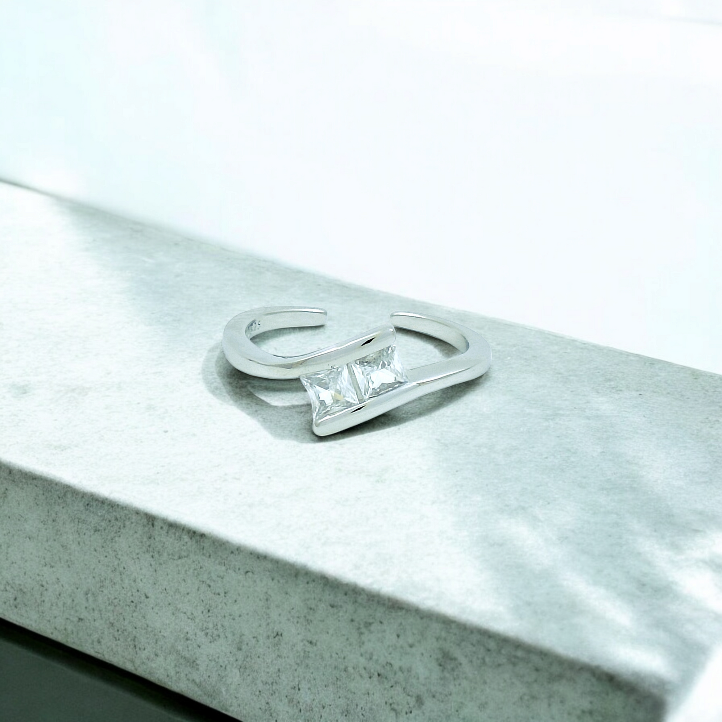 Duo Princess Silver Ring (W)