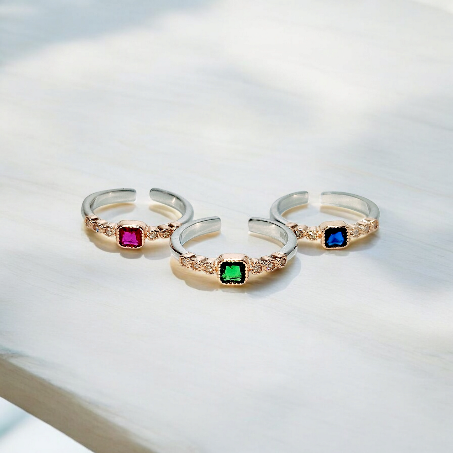 Blue Sapphire Silver Ring