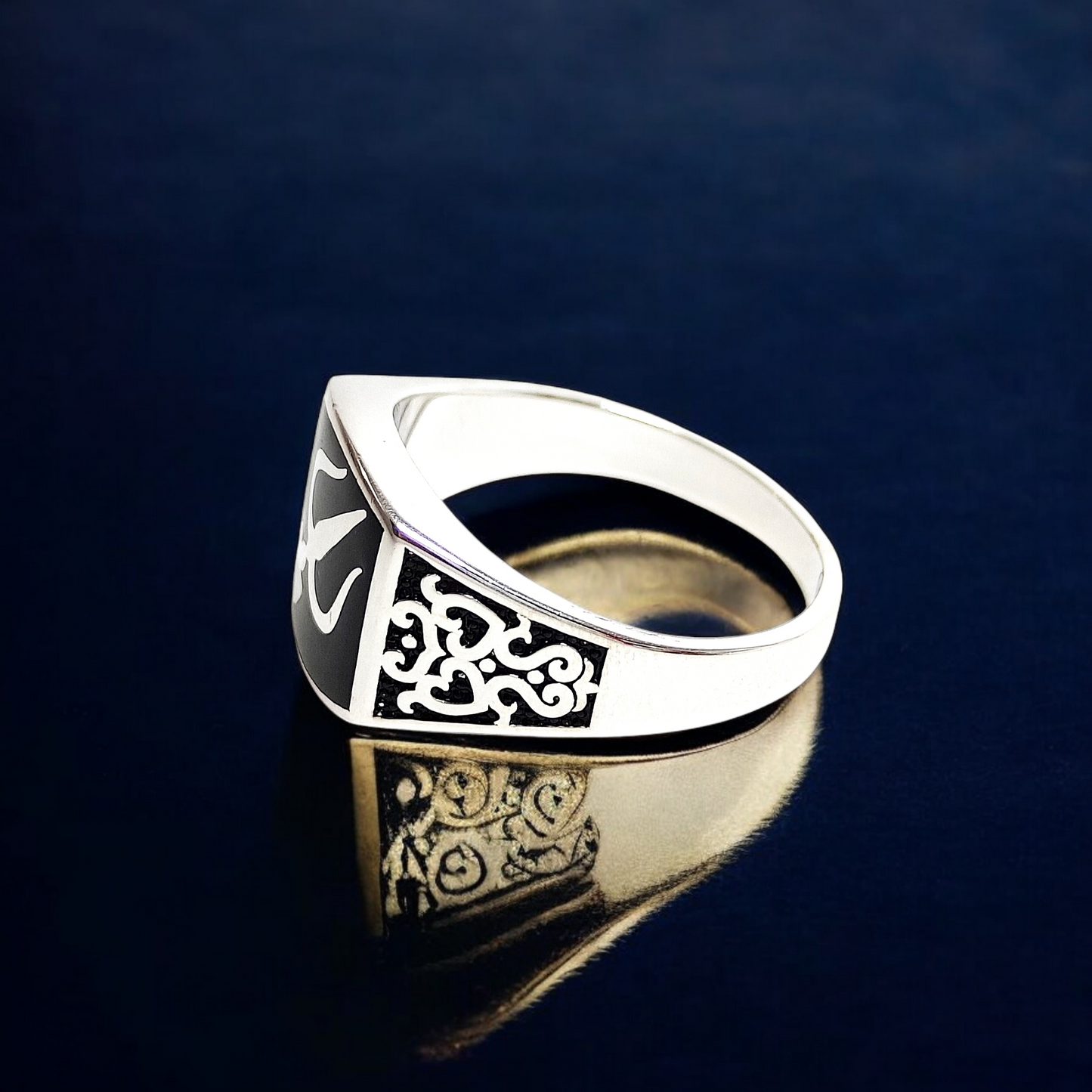 Mahadeo's Trishul Silver Ring