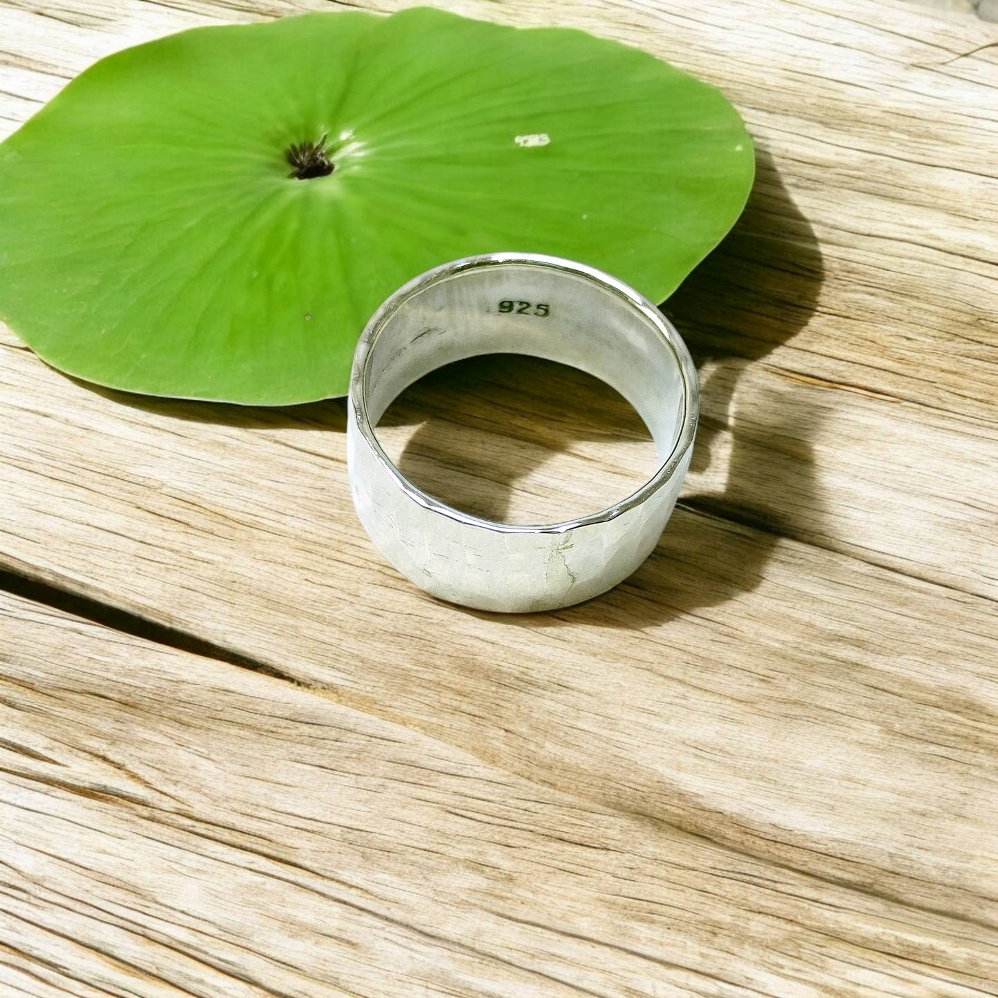 Men's Shinning Silver Ring (Wide)