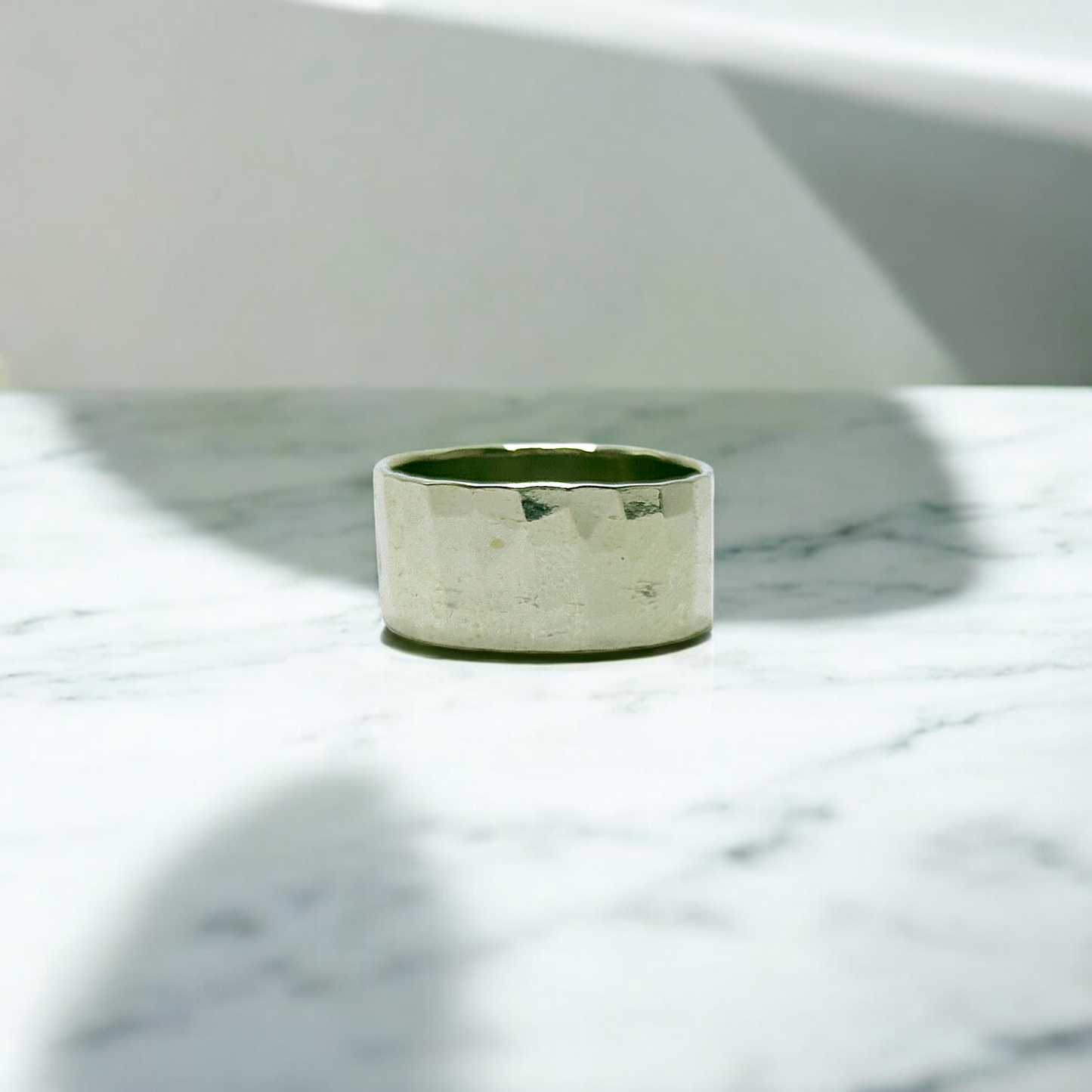 Men's Shinning Silver Ring (Wide)