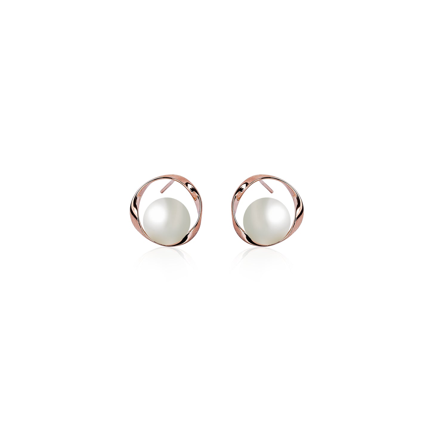 Pearl Studs Rosegold