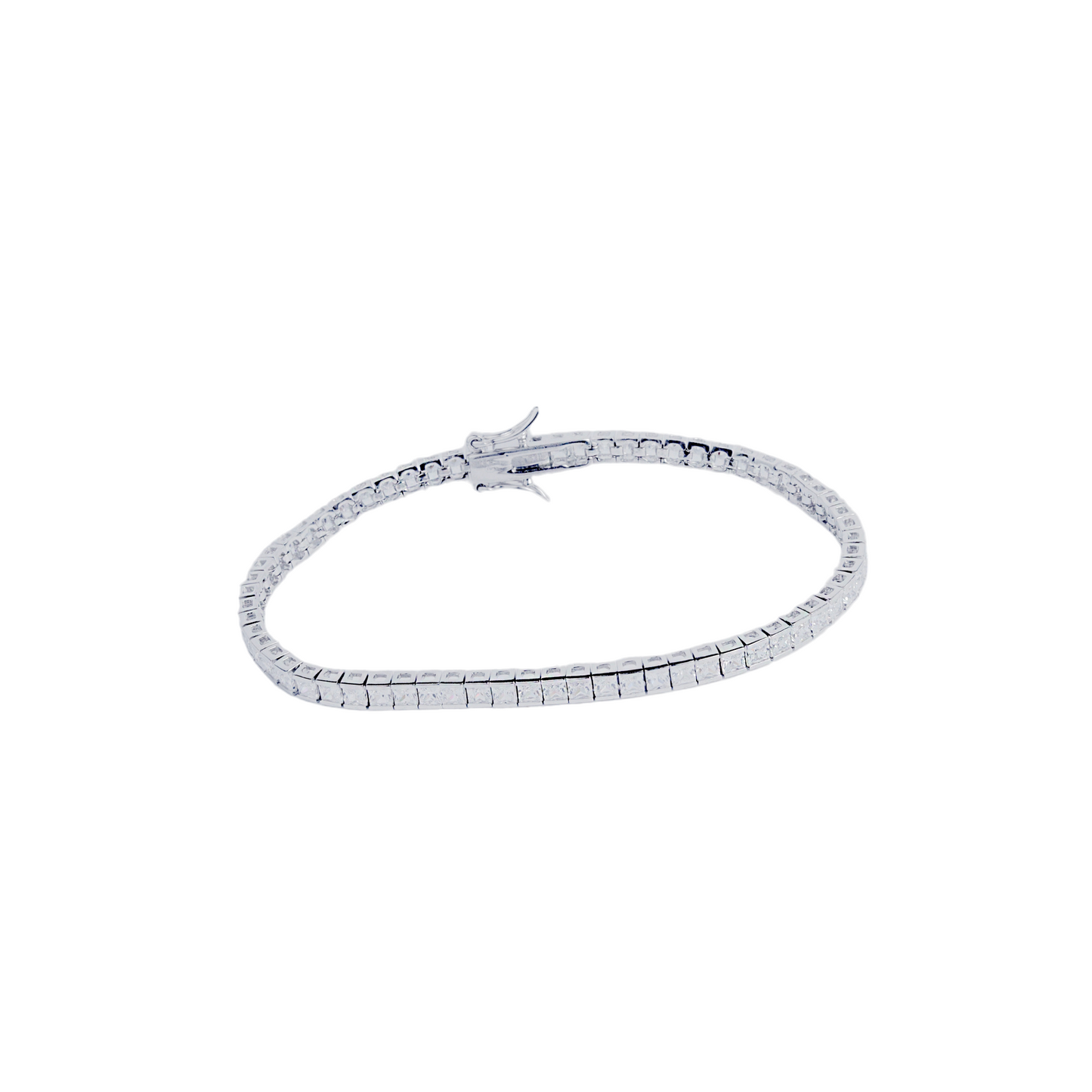 Silver Princess Tennis Bracelet