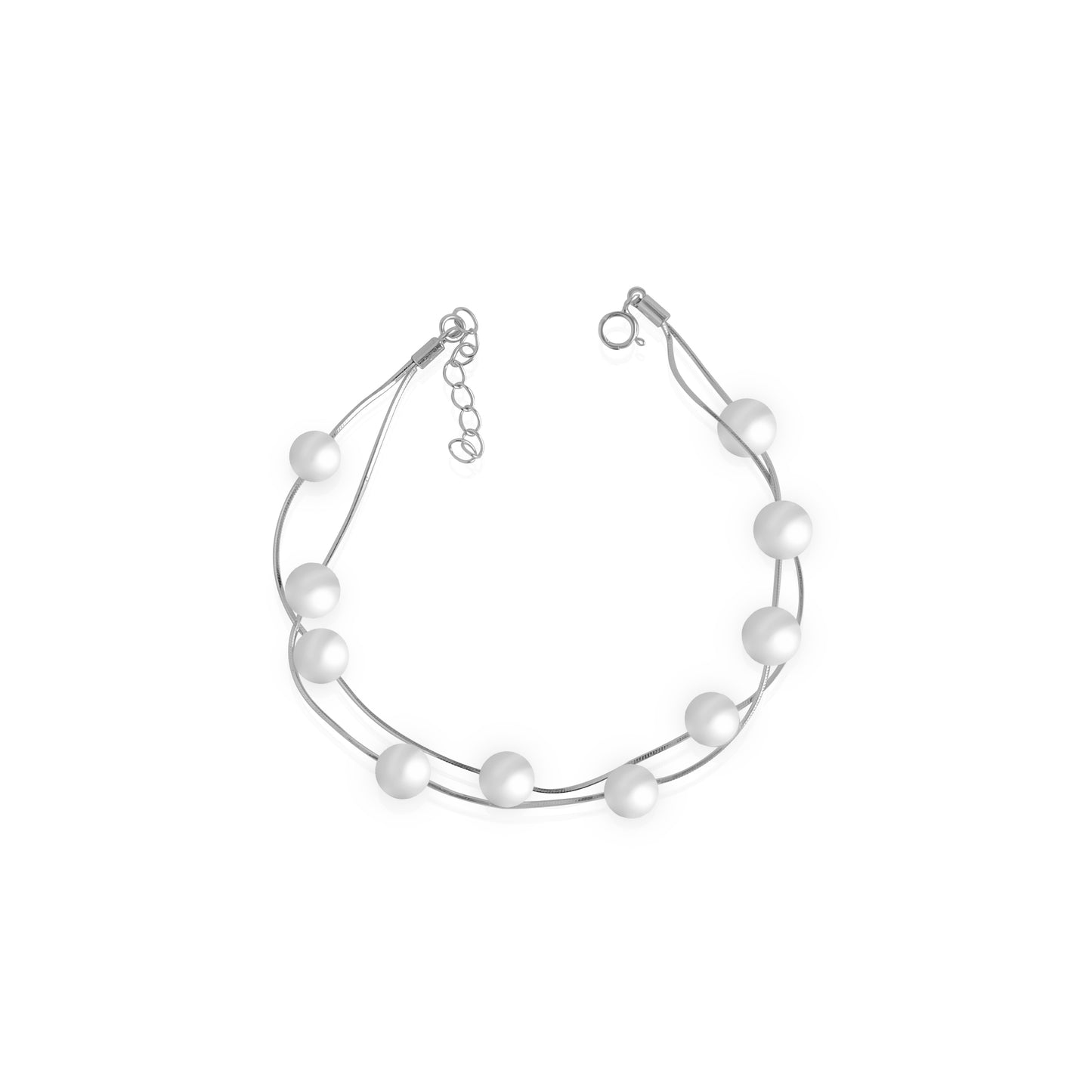 Clustered Pearl Bracelet