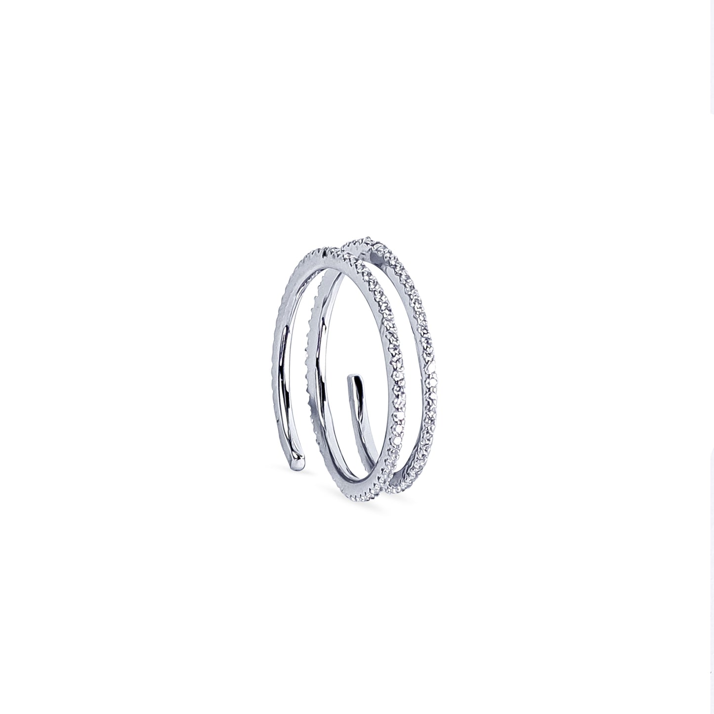 Spiral Diamond Ring