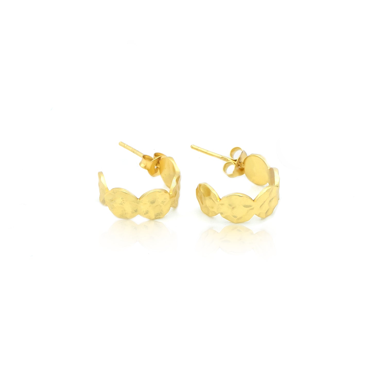 Sculpted Huggie Earrings