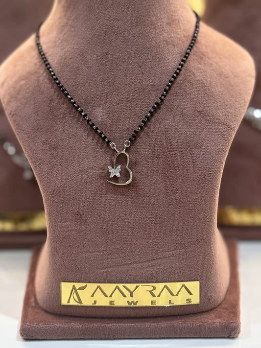 Butterfly Heart Mangalsutra