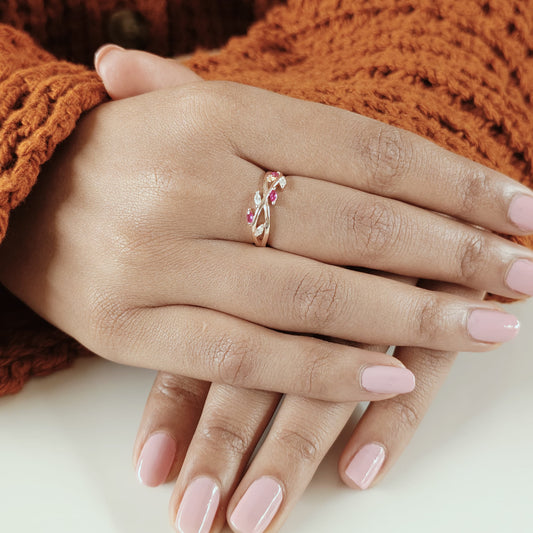 Leafy Silver Ring (RGS)(P)