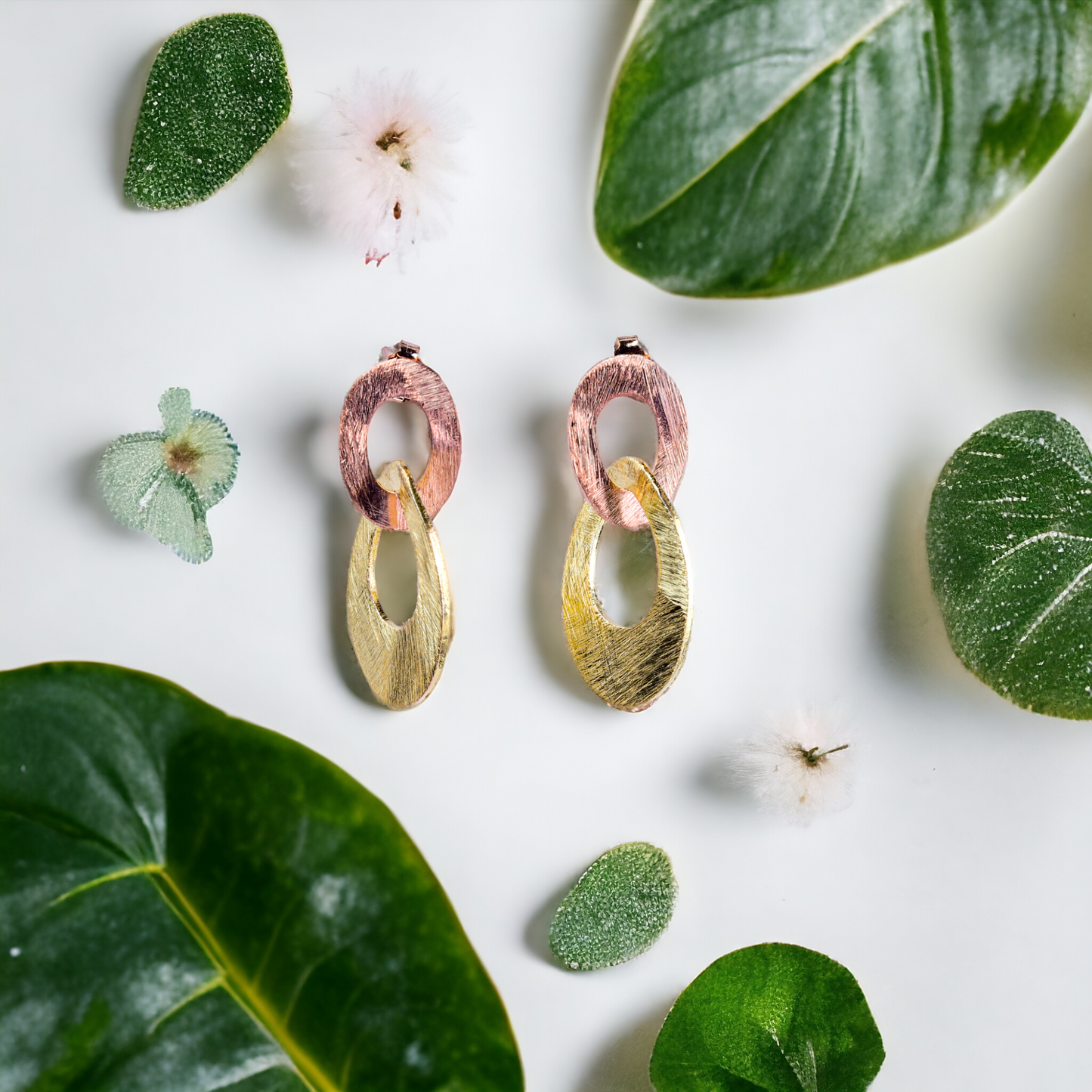 Twotone Tangled Earrings