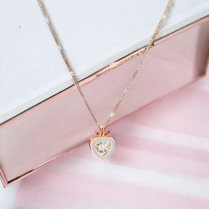 Dancing Heart Rosegold Chain