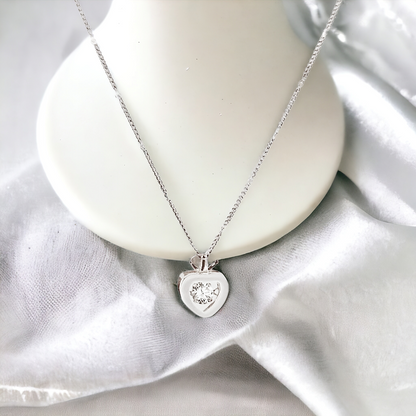 Dancing Heart Silver Chain