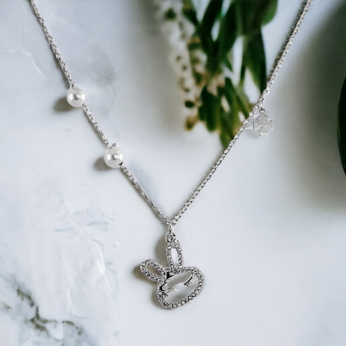 Cute Bunny Pearl Chain