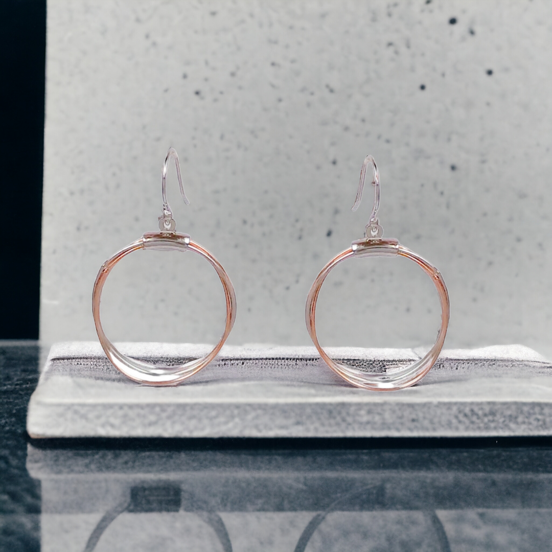 Rosegold Wired Hoops