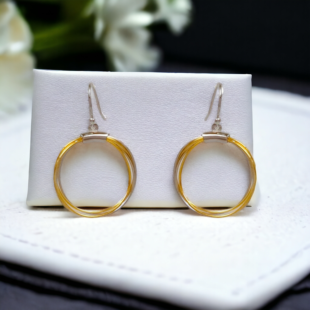 Gold Wired Hoops