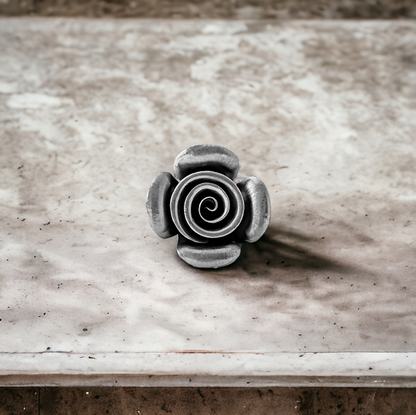 HANDCRAFTED SPIRAL ROSE RING