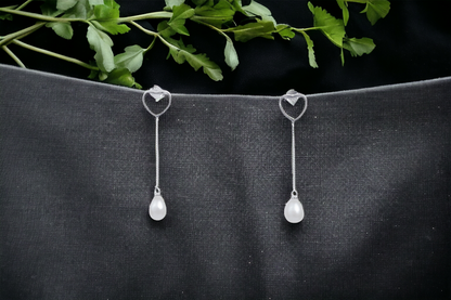 Pearl Drop Lariat Set