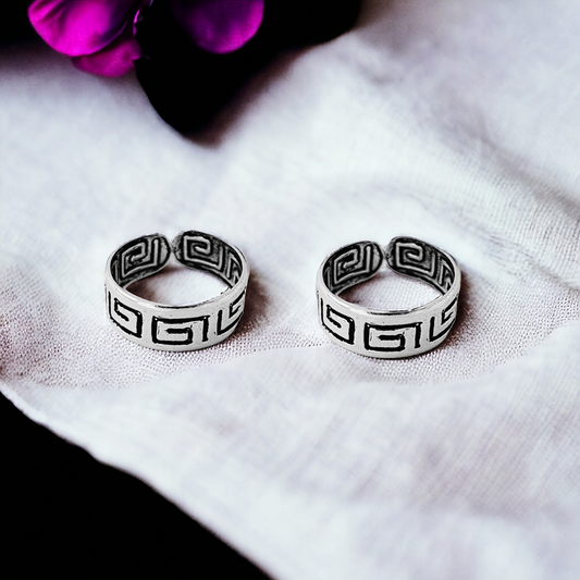 Maze Toe Ring