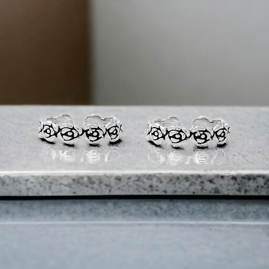 Rose Flower Toe Ring