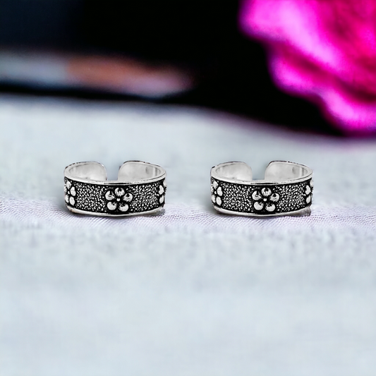 Flower Band Toe Ring