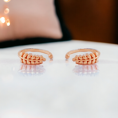 Coconut Leaf Rosegold Toe Ring