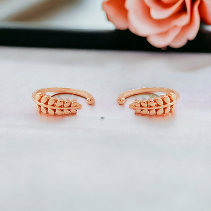Coconut Leaf Rosegold Toe Ring