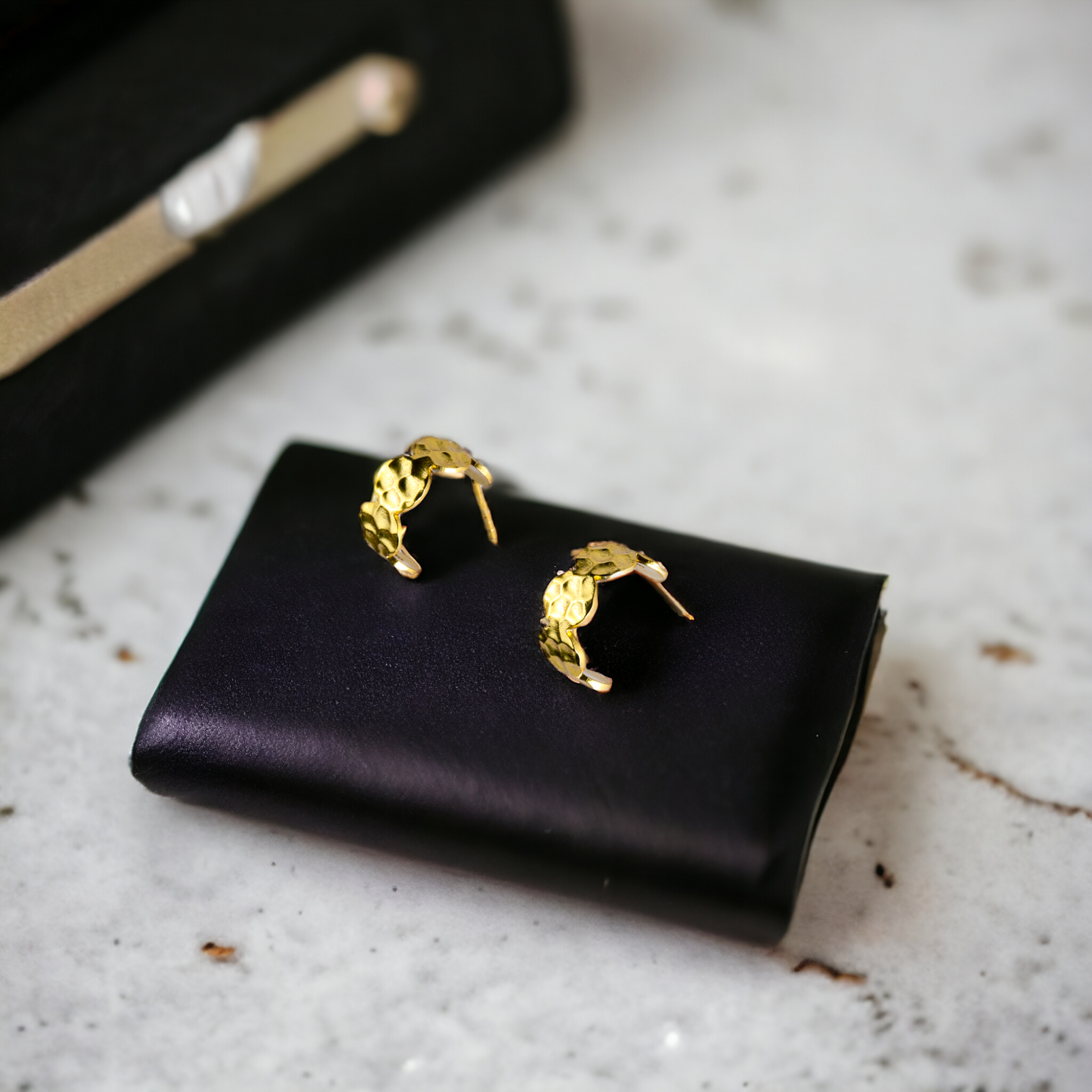 Sculpted Huggie Earrings
