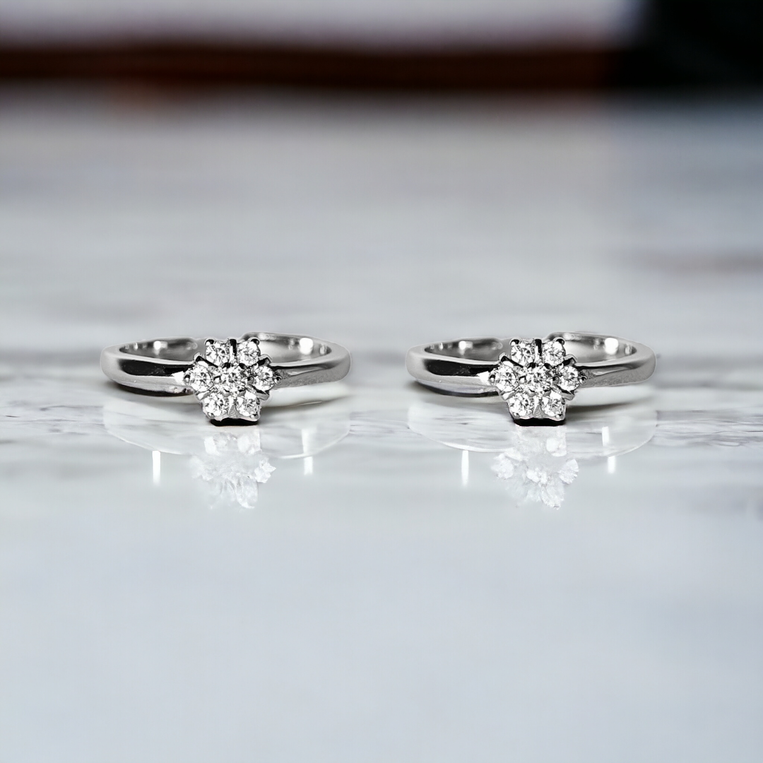 Classic 7 Stone Toe Ring