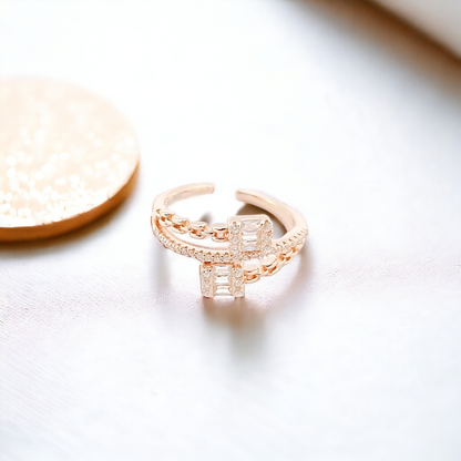 Cartier Baguette Rosegold Ring