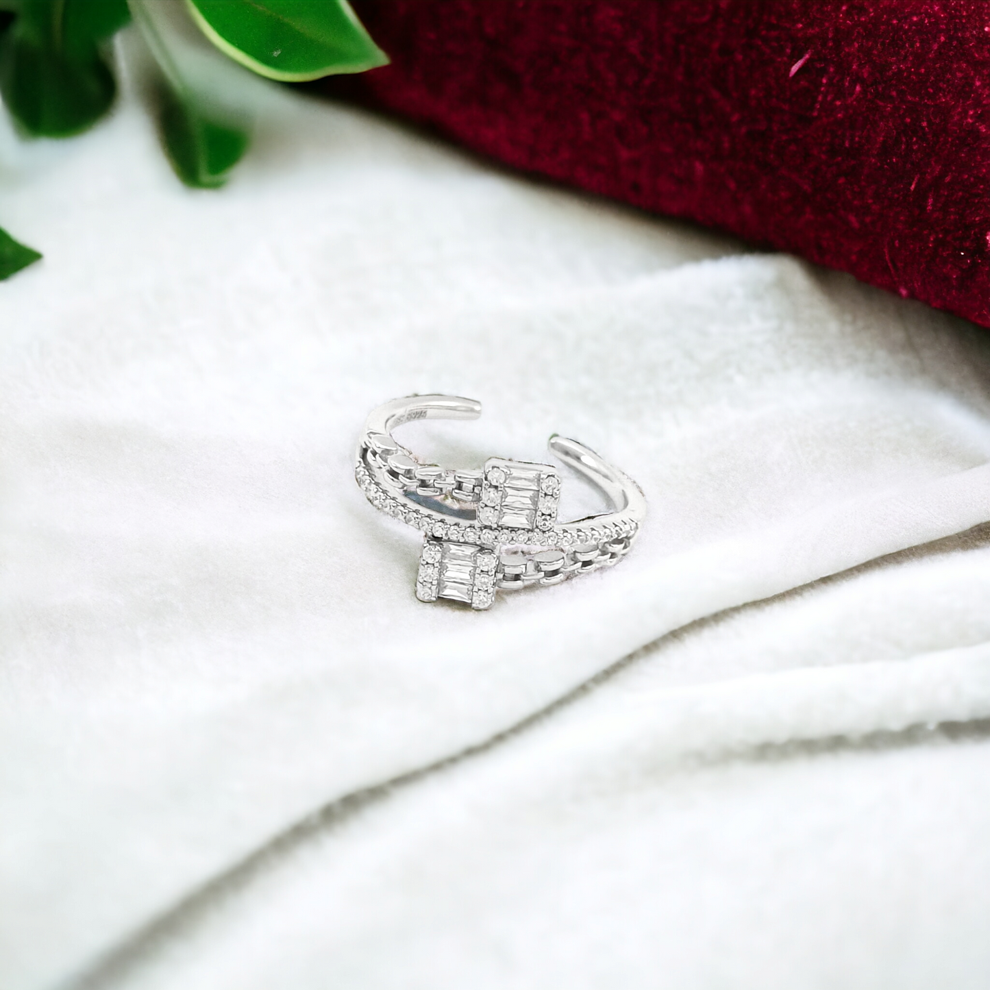 Cartier Baguette Silver Ring